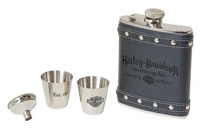 Harley-Davidson® Motorcycle Flask Gift Set