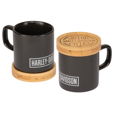 Harley-Davidson® CIRCLE LOGO MUG W/COASTER SET