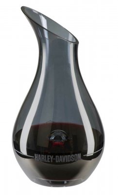 Harley-Davidson®Glass Wine Decanter - Smoke Gray Finish