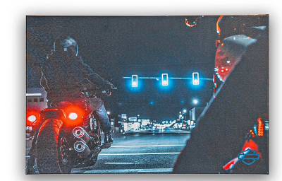 H-D Fat Bob Canvas Print