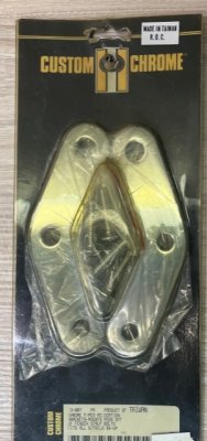 CHROME F/PEG RELOCATION BRACKETS
