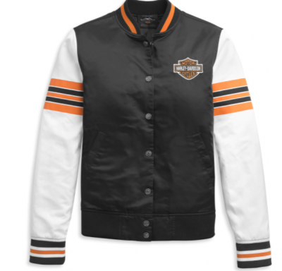 Women's Sleeve Stripe Bomber Jacket