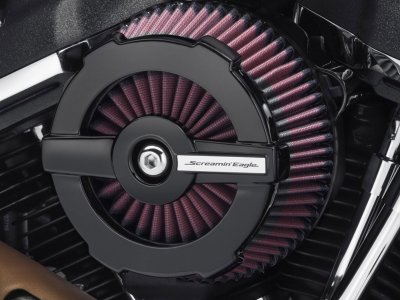 Screamin' Eagle Round Air Cleaner Cover - Ratchet