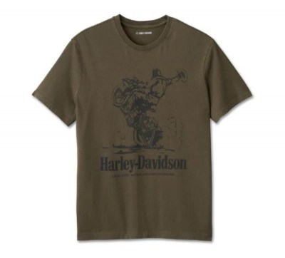 Harley-Davidson Cowboy Graphic Tee Green