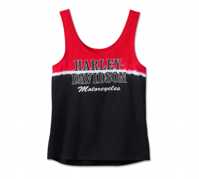 Harley-Davidson Women's Red Handed Dip Dye Tank