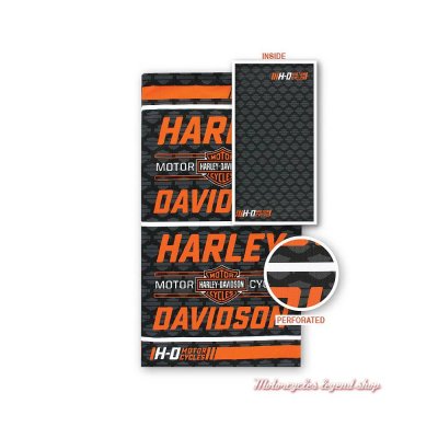 HD HEADWRAP DUBBEL ORANGE/SVART