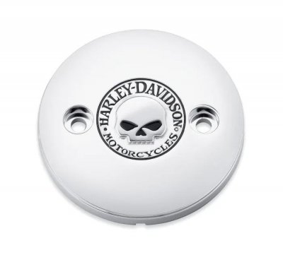 Willie G Skull Left Side Medallion - Chrome