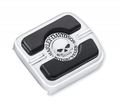 Willie G Skull Small Brake Pedal Pad - Chrome