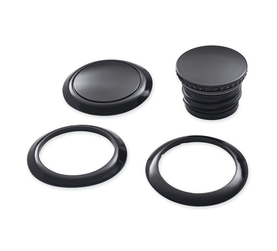FlushMount Fuel Cap and Left Side Tank Cap Kit Black TILLBEHÖR